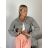 Women's Long Sleeve Knitted Sweater (S/M ONE SIZE) ITALIAN FASHION IMWDT23005 S / M / L white