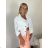 Women's Long Sleeve Knitted Sweater (S/M ONE SIZE) ITALIAN FASHION IMWDT23005 S / M / L white