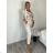 Nohavice elegantní s opaskom dámske (S/M/L ONE SIZE) TALIANSKA MÓDA IMD26000457