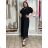 Women's Elegant Oversize Long Sweatpants (S/M/L ONE SIZE) ITALIAN FASHION IMD23634 S / M / L black