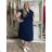Summer dress oval short sleeve women's oversized (50/52/54 ONE SIZE) ITALIAN FASHION IM425011