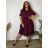 Sommerkleid oval Kurzarm Damen Übergröße (50/52/54 Einheitsgröße) ITALIAN FASHION IM425011