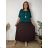 Summer dress oval short sleeve women's oversized (50/52/54 ONE SIZE) ITALIAN FASHION IM425011