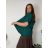 Summer dress oval short sleeve women's oversized (50/52/54 ONE SIZE) ITALIAN FASHION IM425011