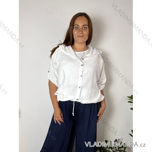 Sommerkleid oval Kurzarm Damen Übergröße (50/52/54 Einheitsgröße) ITALIAN FASHION IM425011