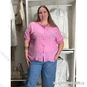 Sommerkleid oval Kurzarm Damen Übergröße (50/52/54 Einheitsgröße) ITALIAN FASHION IM425011