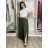 Nohavice letné zavinovacie dámske MAYA (M/L/XL ONE SIZE) TALIANSKA MÓDA IM426159/DUR khaki M/L/XL