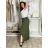 Nohavice letné zavinovacie dámske MAYA (M/L/XL ONE SIZE) TALIANSKA MÓDA IM426159/DUR khaki M/L/XL