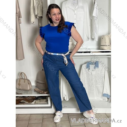 Sommerkleid oval Kurzarm Damen Übergröße (50/52/54 Einheitsgröße) ITALIAN FASHION IM425011