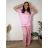 Elegant trousers with belt for women (S/M/L ONE SIZE) ITALIAN FASHION IM425057