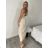 Šaty dlhé elegantní na ramínka dámske SARA (S/M/L ONE SIZE) TALIANSKA MÓDA IMPKM266804