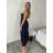 Šaty dlhé elegantní na ramínka dámske SARA (S/M/L ONE SIZE) TALIANSKA MÓDA IMPKM266804