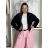 Bunda oversize dlhý rukáv dámska KAILA (S/M/L/XL ONE SIZE) TALIANSKA MÓDA IMC26081/DUR černá S/ML