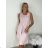 Šaty letné bez rukávu dámske GABI (S/M/L ONE SIZE) TALIANSKA MÓDA IM725103/DUR černá S/M/L
