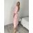Šaty dlouhé letní elegantní na ramínka dámské IRIS (S/M/L ONE SIZE) ITALSKÁ MÓDA IMPKM2626098/DUR S/M/L béžová