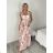 Šaty dlouhé letní elegantní na ramínka dámské (S/M/L ONE SIZE) ITALSKÁ MÓDA IMPKM266931/DUR