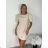 Women's long strapless party dress (S/M/L ONE SIZE) ITALIAN FASHION IMPLP2365360011A S / M / L beige