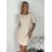 Women's long strapless party dress (S/M/L ONE SIZE) ITALIAN FASHION IMPLP2365360011A S / M / L beige