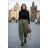Lange Sommerhose für Damen mit Gürtel (Einheitsgröße S/M) ITALIAN FASHION IMD24080