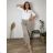 Women's Long Summer Pants with Belt (S/M ONE SIZE) ITALIAN FASHION IMD24080 44/46/48 Dark beige