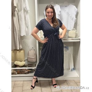 Women's Long Summer Short Sleeve Dress (S/M ONE SIZE) ITALIAN FASHION IM323101