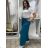 Kalhoty aladinky harémky dlouhé dámské (M/L ONE SIZE) ITALSKÁ MÓDA IMD22212/DR M/L tmavě mintová