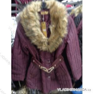 Bunda kabát s kožušinou dámska (m-3XL) HA-LIE L2002
