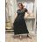 Šaty dlouhé letní krátký rukáv dámské VESNA (S/M/L ONE SIZE) ITALSKá MóDA IM3251111