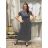 Šaty dlouhé letní krátký rukáv dámské VESNA (S/M/L ONE SIZE) ITALSKá MóDA IM3251111