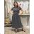 Šaty dlouhé letní krátký rukáv dámské VESNA (S/M/L ONE SIZE) ITALSKá MóDA IM3251111