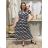 Šaty dlouhé letní krátký rukáv dámské VESNA (S/M/L ONE SIZE) ITALSKá MóDA IM3251111