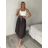 Elegant trousers with belt for women (S/M/L ONE SIZE) ITALIAN FASHION IM425057 S / M / L dark brown