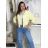 Damen-Langarmjacke (S/M Einheitsgröße) ITALIAN FASHION IMWB232761 S / M / L žlutá