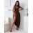 Šaty dlhé letné na ramienka dámske (S/M/L ONE SIZE) TALIANSKA MÓDA IMD26080