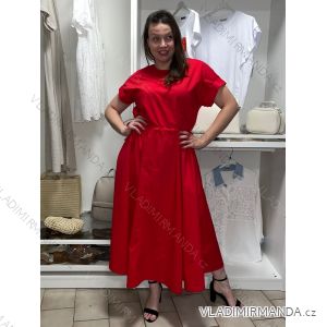 Šaty letní elegantní krátký rukáv dámske (S/M/L ONE SIZE) TALIANSKA MÓDA IM526023156/DUR