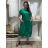Women's stretch pants (S/M/L ONE SIZE) ITALIAN FASHION IM525STELA S / M / L green