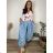 Damen Aladdin Haremshose (S/M/L Einheitsgröße) ITALIAN FASHION IMD25129 50/52/54 blau