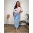 Damen Aladdin Haremshose (S/M/L Einheitsgröße) ITALIAN FASHION IMD25129 50/52/54 blau