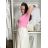 Women's Elegant Oversize Long Sweatpants (S/M/L ONE SIZE) ITALIAN FASHION IMD26045/DUR S / M / L beige