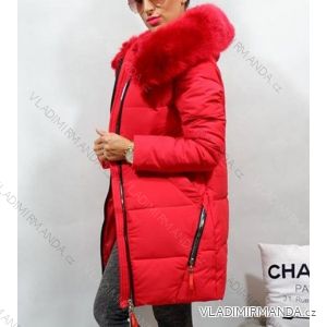 Bunda kabát s kožíškem dámský (s-xl) POLSKá MODA PM217036