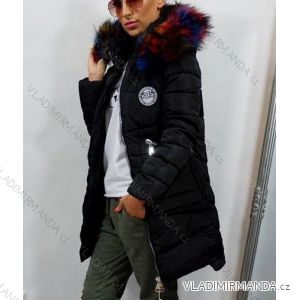 Kabát s kožíškem dámský (s-xl) POLSKá MODA PM217035