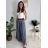 Kalhoty elegantní s páskem dámské (S/M/L ONE SIZE) ITALSKÁ MÓDA IM4260015/DUR Černá S/M/L