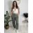 Tepláky/Kalhoty elegantní oversize dlouhé dámské (S/M/L ONE SIZE) ITALSKÁ MÓDA IMD26003/DUR vínová S/M/L