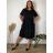 Sommerkleid oval Kurzarm Damen Übergröße (50/52/54 Einheitsgröße) ITALIAN FASHION IM425011