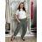 Kalhoty lněné  volnočasové dámské (S/M/L ONE SIZE) ITALSKÁ MÓDA IMSM26001238