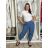 Kalhoty volnočasové dámské ZITA (S/M/L ONE SIZE) ITALSKÁ MÓDA IMSM26001239