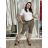 Women's summer stretch shorts (S/M/L) ITALIAN FASHION IMS24006 S / M / L Brown
