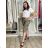 Women's summer stretch shorts (S/M/L) ITALIAN FASHION IMS24006 S / M / L Brown
