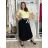 Sukně dlouhá dámská (S/M/L ONE SIZE) ITALSKÁ MÓDA IM426234/DUR S/M/L Černá