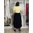 Sukně dlouhá dámská (S/M/L ONE SIZE) ITALSKÁ MÓDA IM426234/DUR S/M/L Černá